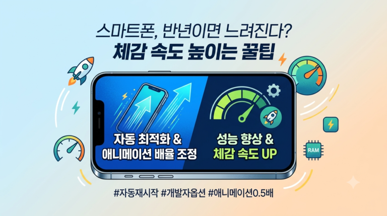 스마트폰 최적화 (자동최적화, 개발자옵션, 애니메이션배율)