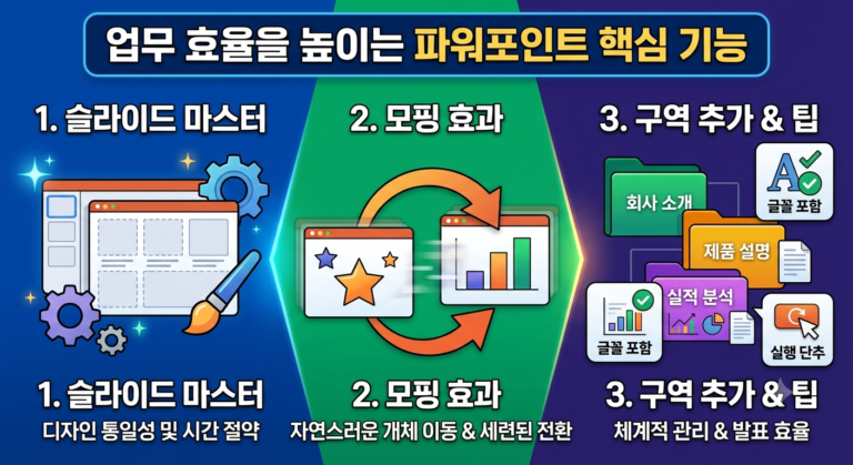 파워포인트 고급 기능 3가지 활용법