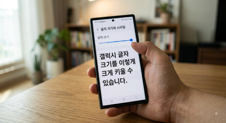 갤럭시 글자 크기 키우는 법, 직접 해보고 정리했습니다